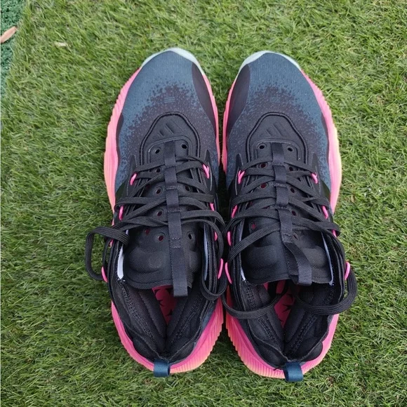 Adidas Trae Young 3 basketball shoe Arctic Night/Core Black/Acid Orange Size 12 - Picture 5 of 6